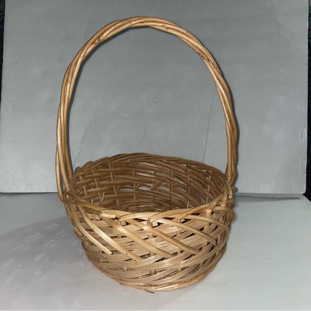 Vintage Brown Woven Basket